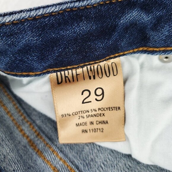 Driftwood Colette Classic Fit Jeans Floral Raw Hem Women's "29x26" Actual 31x26 - Picture 3 of 11